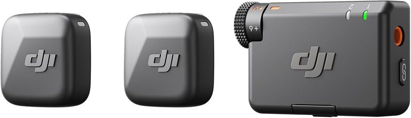 DJI Mic Mini wireless microphone with 2 transmitters and 1 receiver