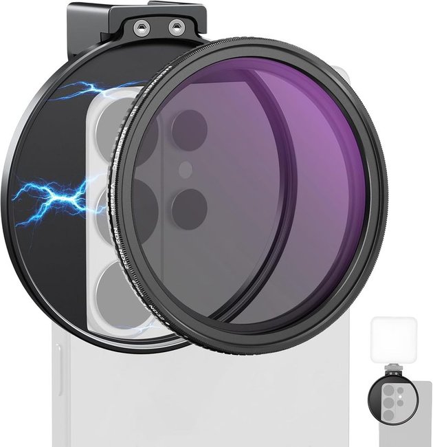 NEEWER Variable ND Filter and Magnetic Phone Clip Set